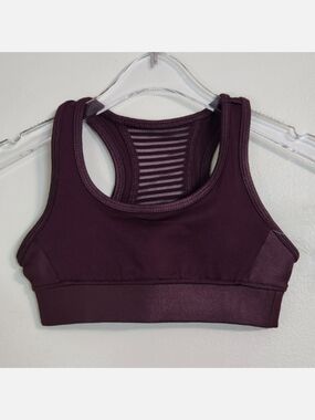 🆓️ W/ $45 Purchase! Old Navy Active Toddler Burgundy Sports Bra, Size 4/5 🆕️